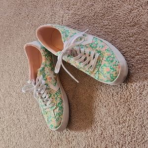 Women's Floral Converse Sz. 9